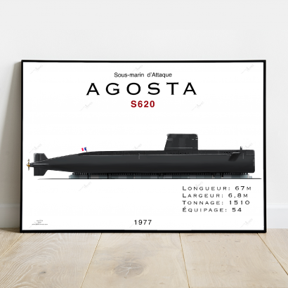 Profil 1500 tonnes Agosta (4 CHOIX)