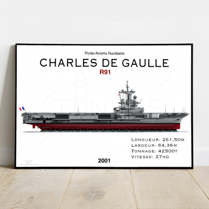 Poster profile air carrier "Charles de Gaulle"
