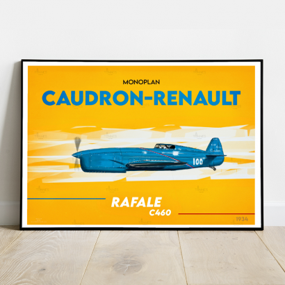 Poster Monoplace "Caudron-Renault C 460"  plane