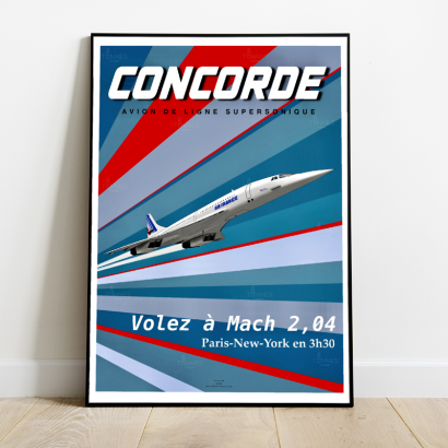 Poster Le Concorde - Mach 2.04