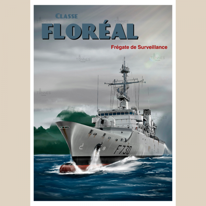 Poster Floréal class surveillance frigate poster