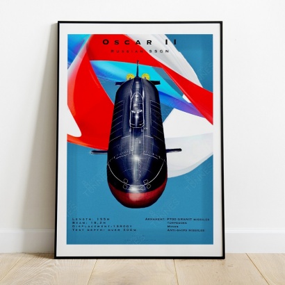Affiche Poster sous-marin Oscar II