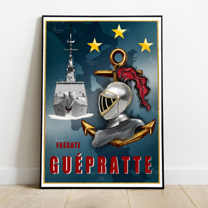 Poster tampion french frigate Guépratte