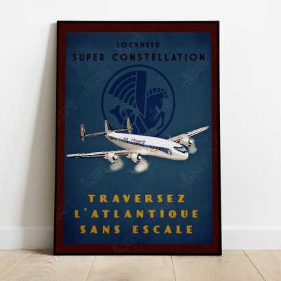 Poster "Super Constellation" Air France
