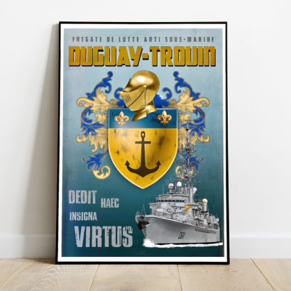 Poster tampion french frigate Duguay-Trouin
