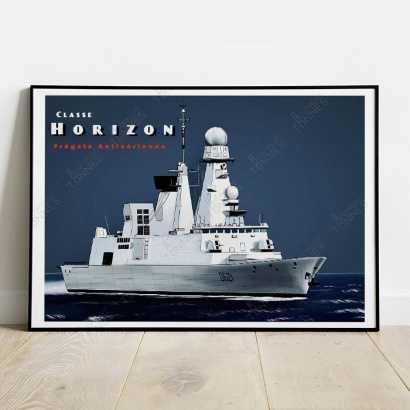 Poster of the French frigate Horizon class