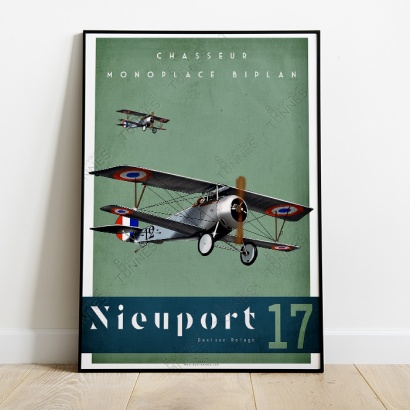 Poster of the "Nieuport 17" french aircraft.