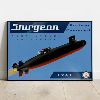 Poster Submarine Sturgeon class