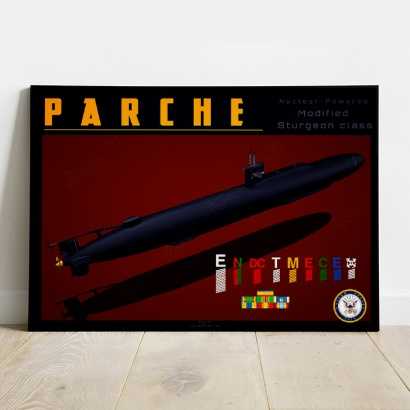 Affiche Poster sous-marin USS Parche