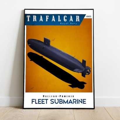 Poster submarine Trafalgar class Royal Navy