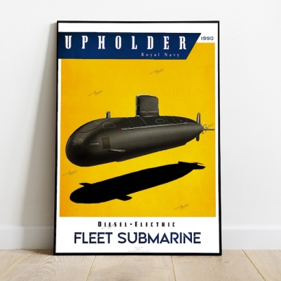 Poster submarine class Royal Navy