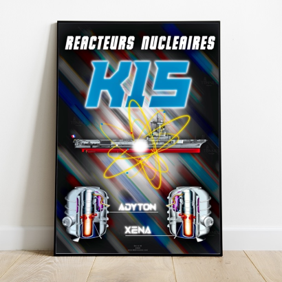 Poster nuclear reactor k15 Charles de Gaulle