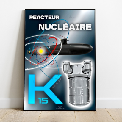 Poster nuclear reactor k15 Le Triomphant SSBN