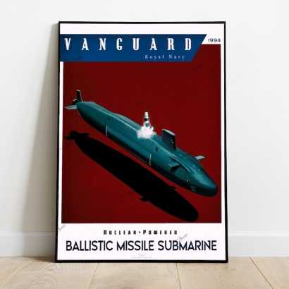 Poster sous-marin classe Vanguard