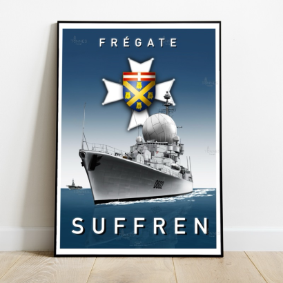 Poster tampion frigate Suffren
