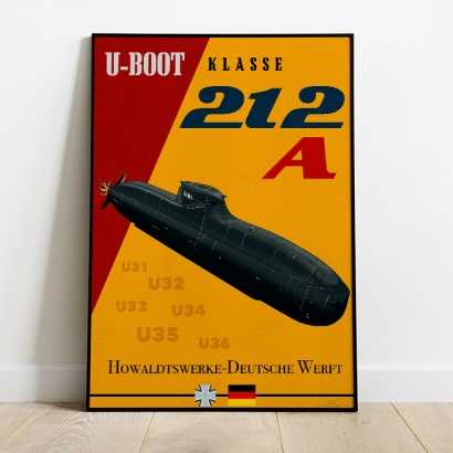 Affiche poster sous-marin Type 212A