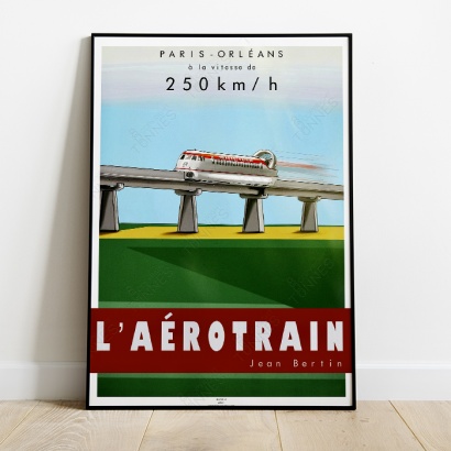 Affiche Poster Aérotrain I80-250