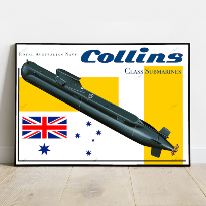 Poster submarine Collins Class