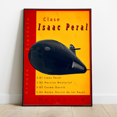 Affiche poster sous-marin Classe Isaac Peral