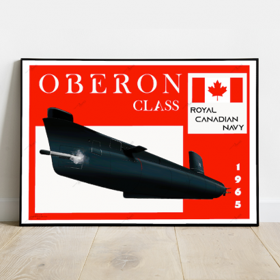 Poster sous-marin classe Oberon