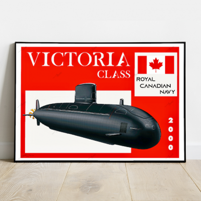 Poster sous-marin classe Victoria