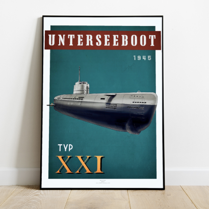 Affiche poster sous-marin Type XXI