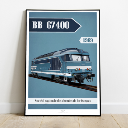 Poster locomotive BB 67400