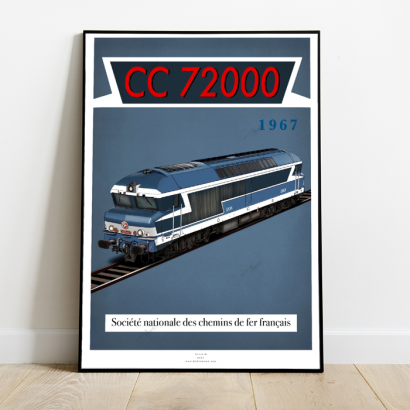 Poster locomotive CC 72000