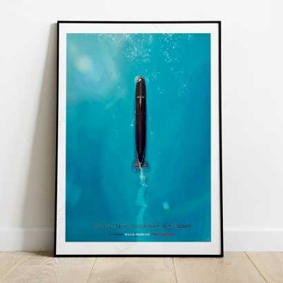 Poster "Pacific Blue Ocean" SSN French Rubis Class