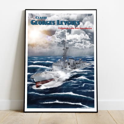 Poster french frigate Georges Leygues class