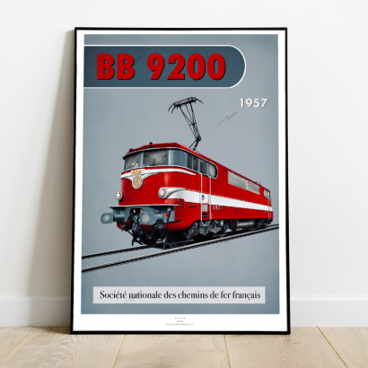 Poster locomotive BB 9200